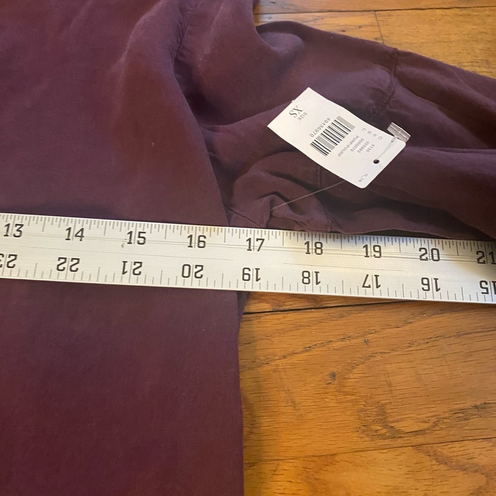 Cloth & Stone Anthropologie Tencel Tie-Back Dress XS Plum- NWT - Picture 6 of 9